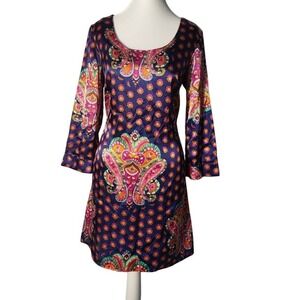 Rubber Ducky Multicolor Paisley Knee Dress